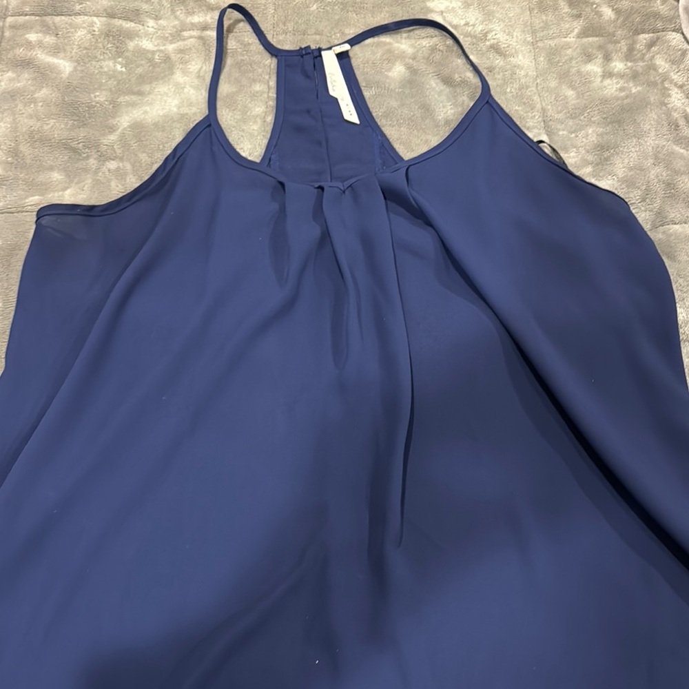 Navy Blue Sleeveless Top